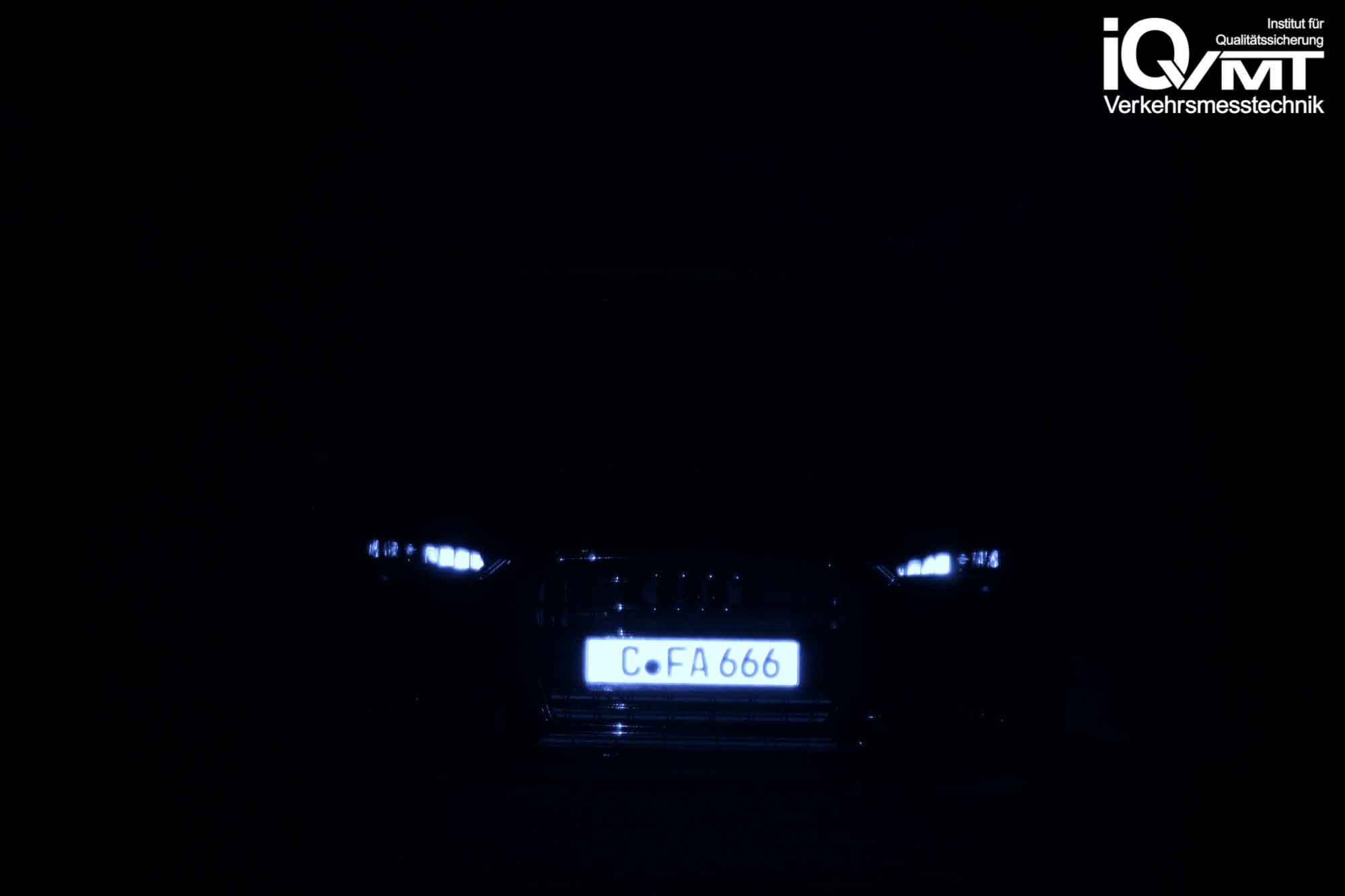 iQvmt - Infrarotfoto zur Refektivität der messrelevanten IR-Laserstrahlung am  Audi A6