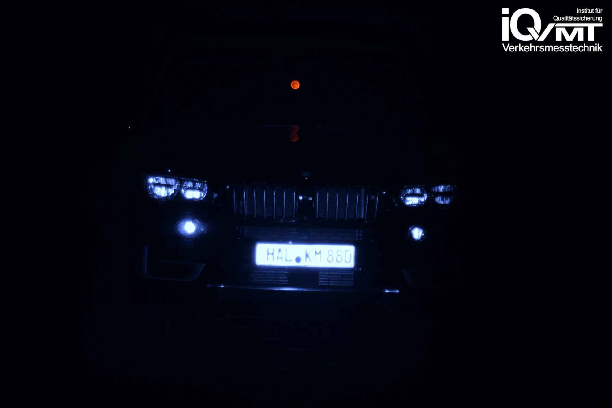 iQvmt - Infrarotfoto zur Refektivität der messrelevanten IR-Laserstrahlung am BMW X5