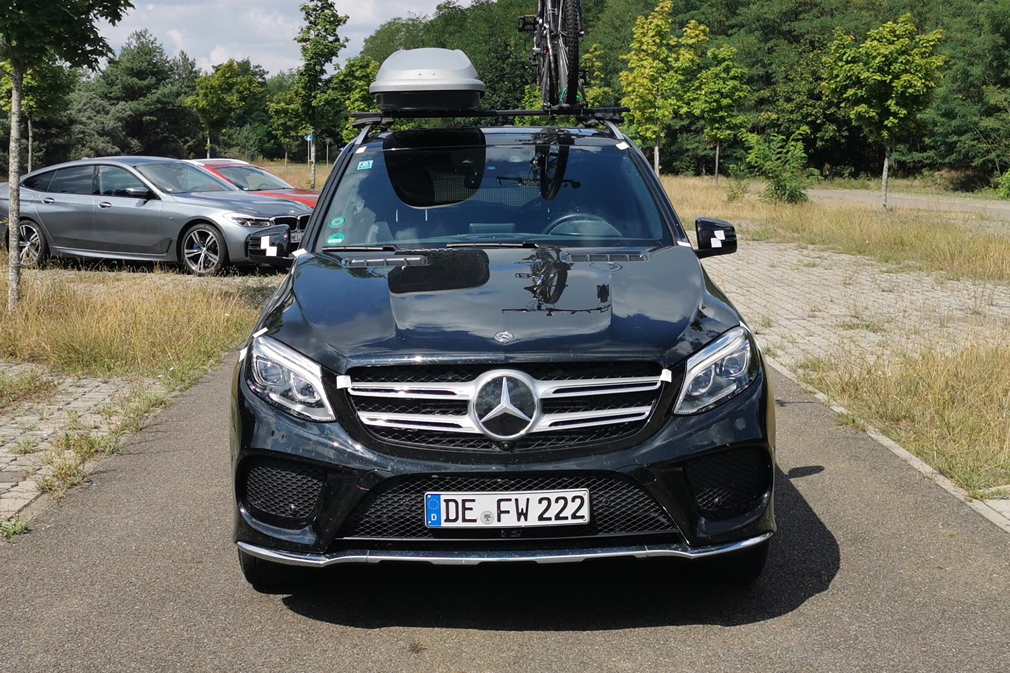 iQvmt e.V. Bild Versuchsfahrzeug  Mercedes-Benz GLE; Unfallanalyse Dessau