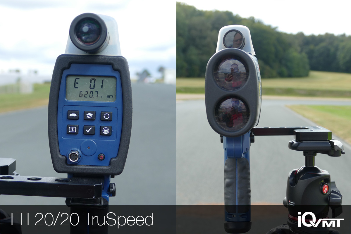 iQvmt - bildliche Darstellung der Front- und Rückansicht des Messgerätes LTI 20/20 TruSpeed