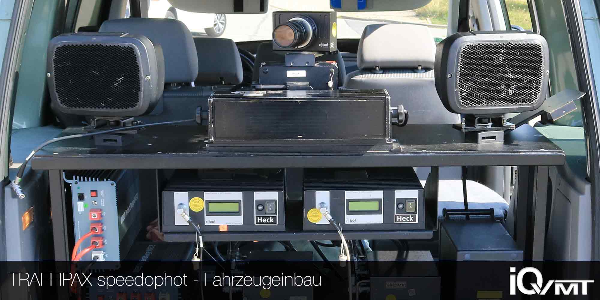 Radar-Messanlage Traffipax Speedophot als Fahrzeugheckeinbau iQvmt